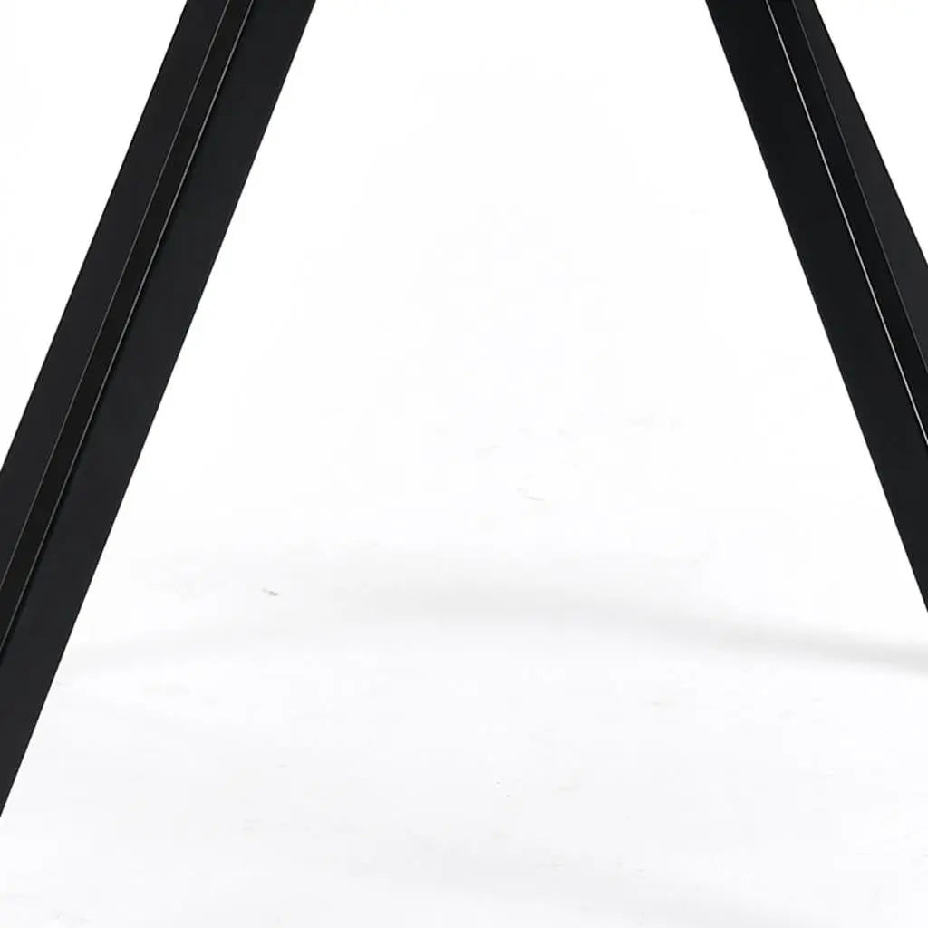 Set of Two Beige and Black Fabric and Steel Dining Arm Chairs Homeroots Kitchen & Dining