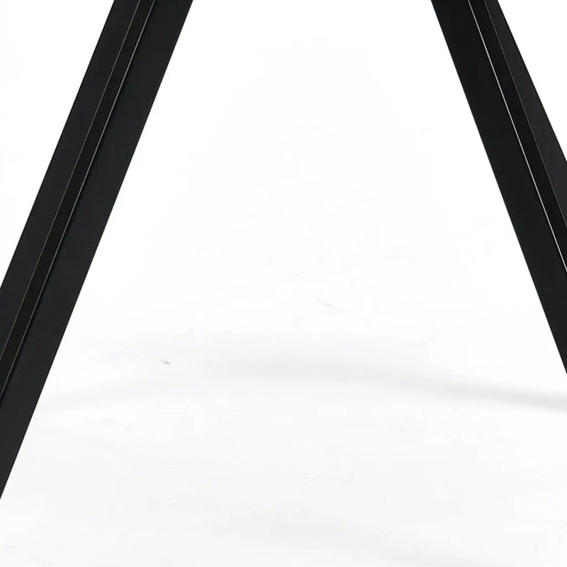 Set of Two Beige and Black Fabric and Steel Dining Arm Chairs Homeroots Kitchen & Dining