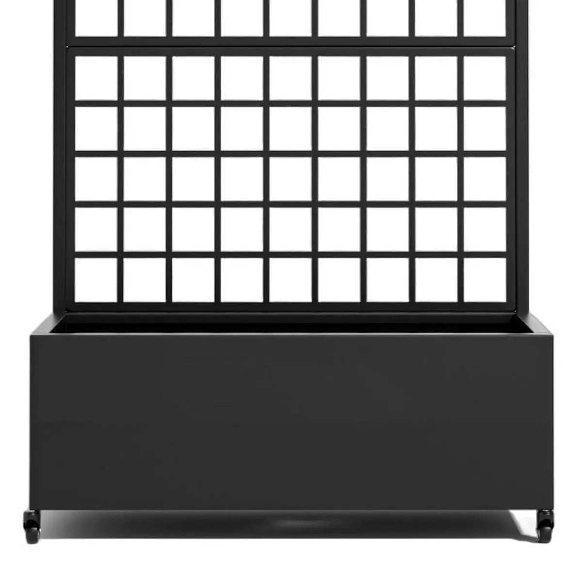 Set of Two Black Geometric Galvanized Metal Oval Planter Box Homeroots Outdoor