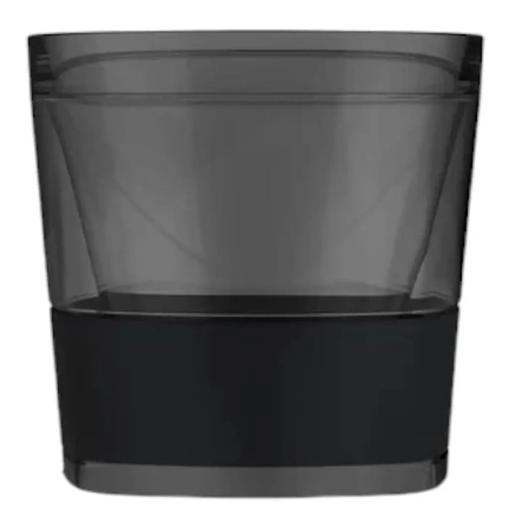Set of Two Black Tritan Plastic Straight Shape Stemless Whiskey Glass Homeroots Kitchen & Dining