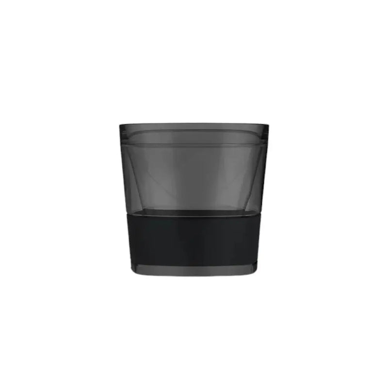 Set of Two Black Tritan Plastic Straight Shape Stemless Whiskey Glass Homeroots Kitchen & Dining