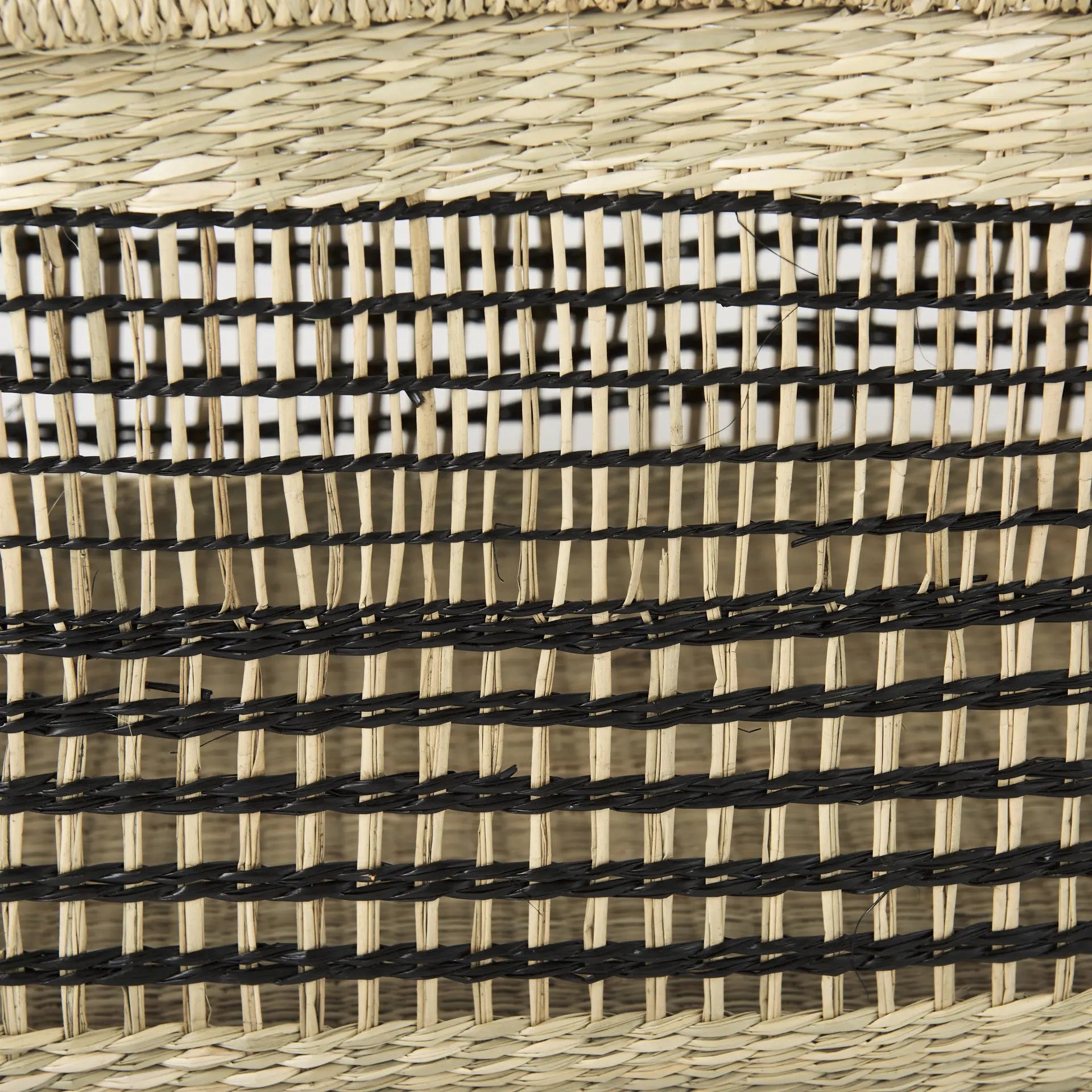 Set of Two Brown Nesting Water Hyacinth Basket Homeroots Office