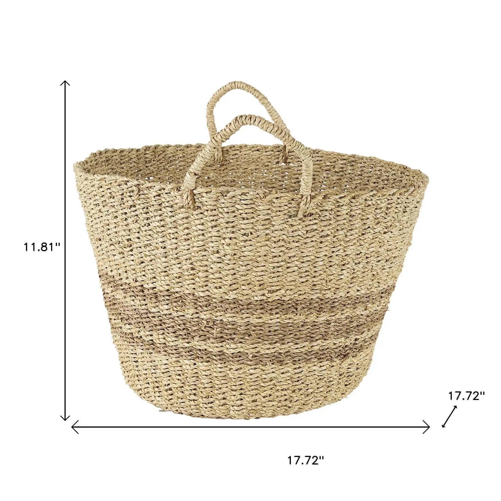 Set of Two Brown Wicker Basket - GreatEagleInc
