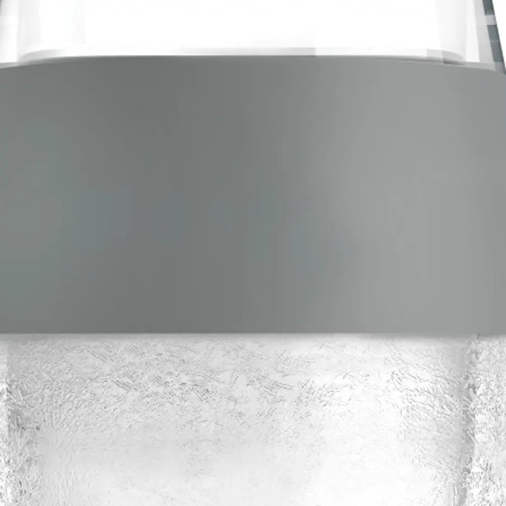 Set of Two Clear And Gray Tritan Plastic Convex Curve Shape Stemless All Purpose Wine Glass Homeroots Kitchen & Dining