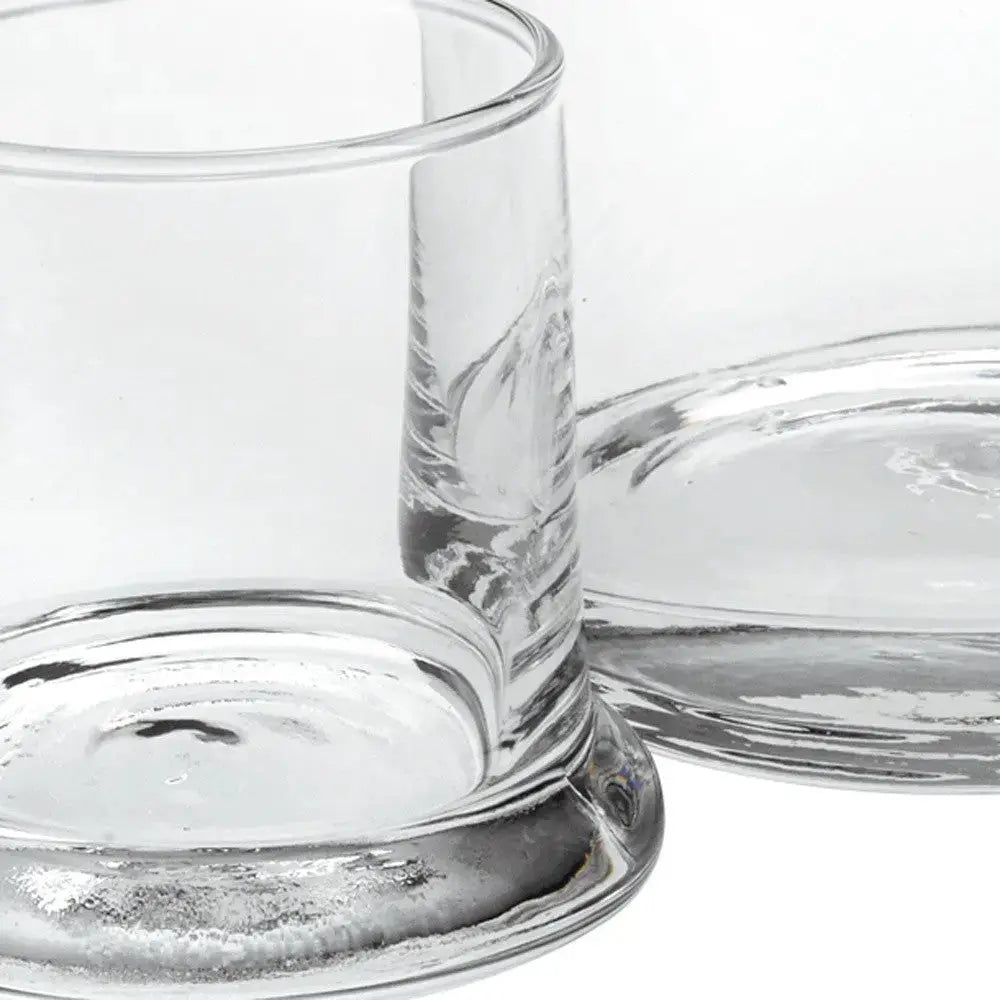 Set of Two Clear Crystal Glass Stemless Carafe And Drinking Glass Homeroots Kitchen & Dining