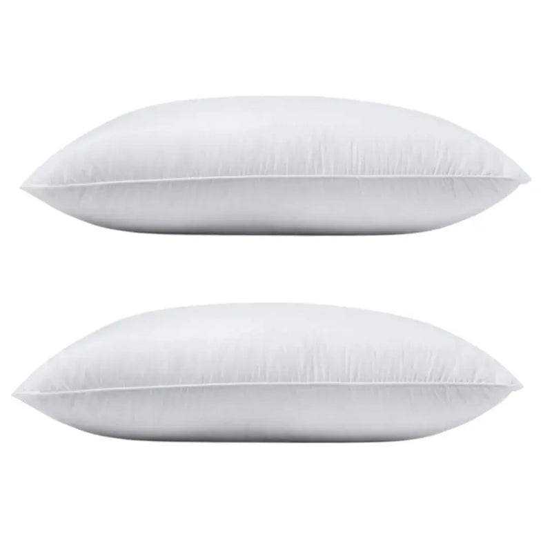 Set of Two Down Alternative Firm Queen Size Bed Pillows Homeroots Bed & Bath