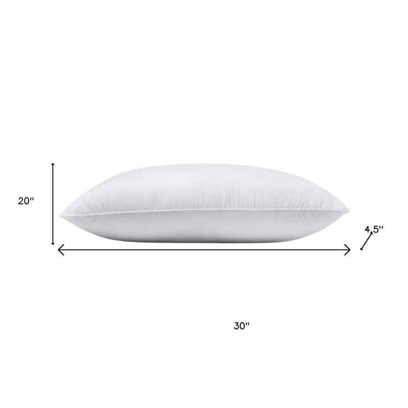 Set of Two Down Alternative Firm Queen Size Bed Pillows Homeroots Bed & Bath