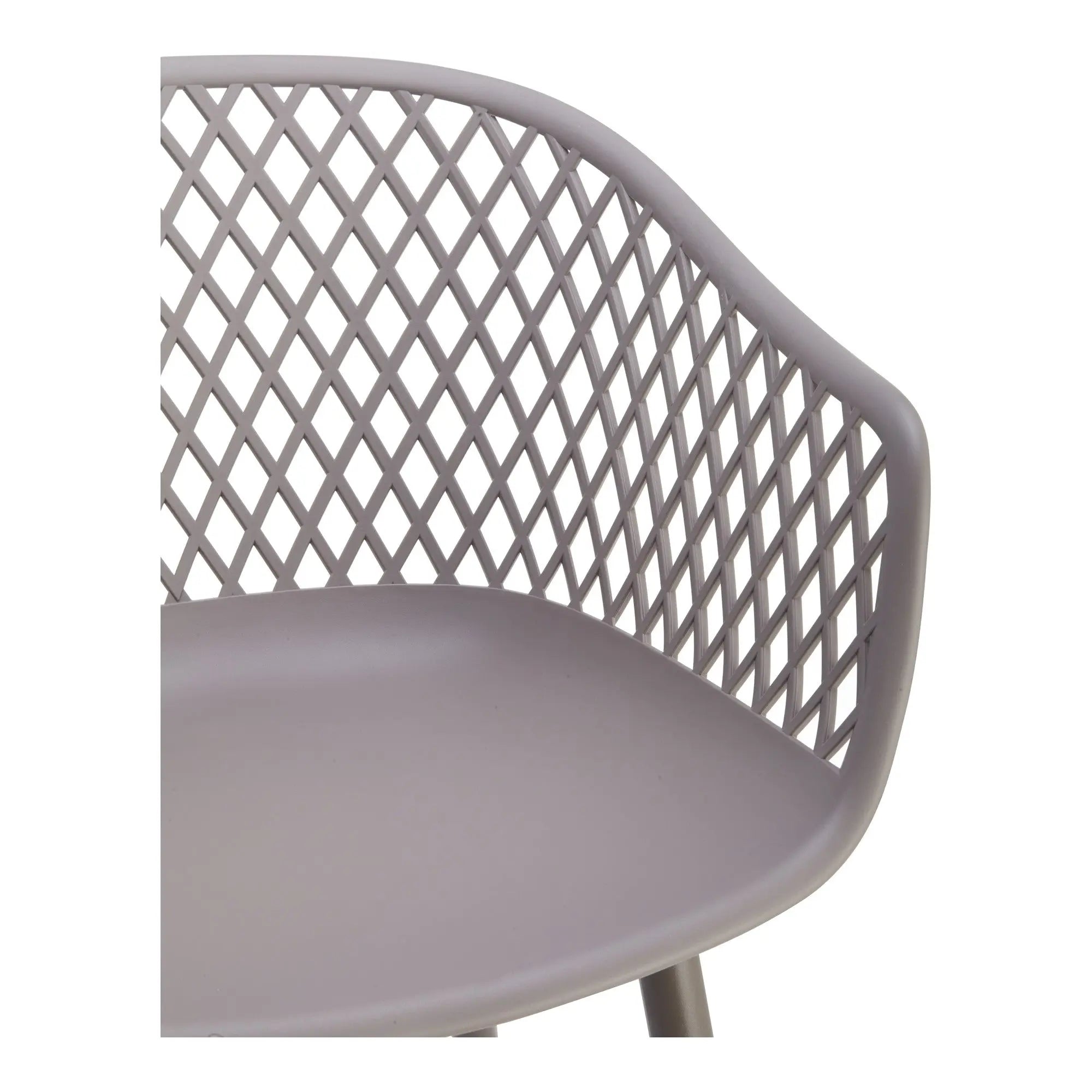 Set of Two Gray Heavy Duty Plastic Outdoor Stacking Dining Chairs Homeroots Outdoor