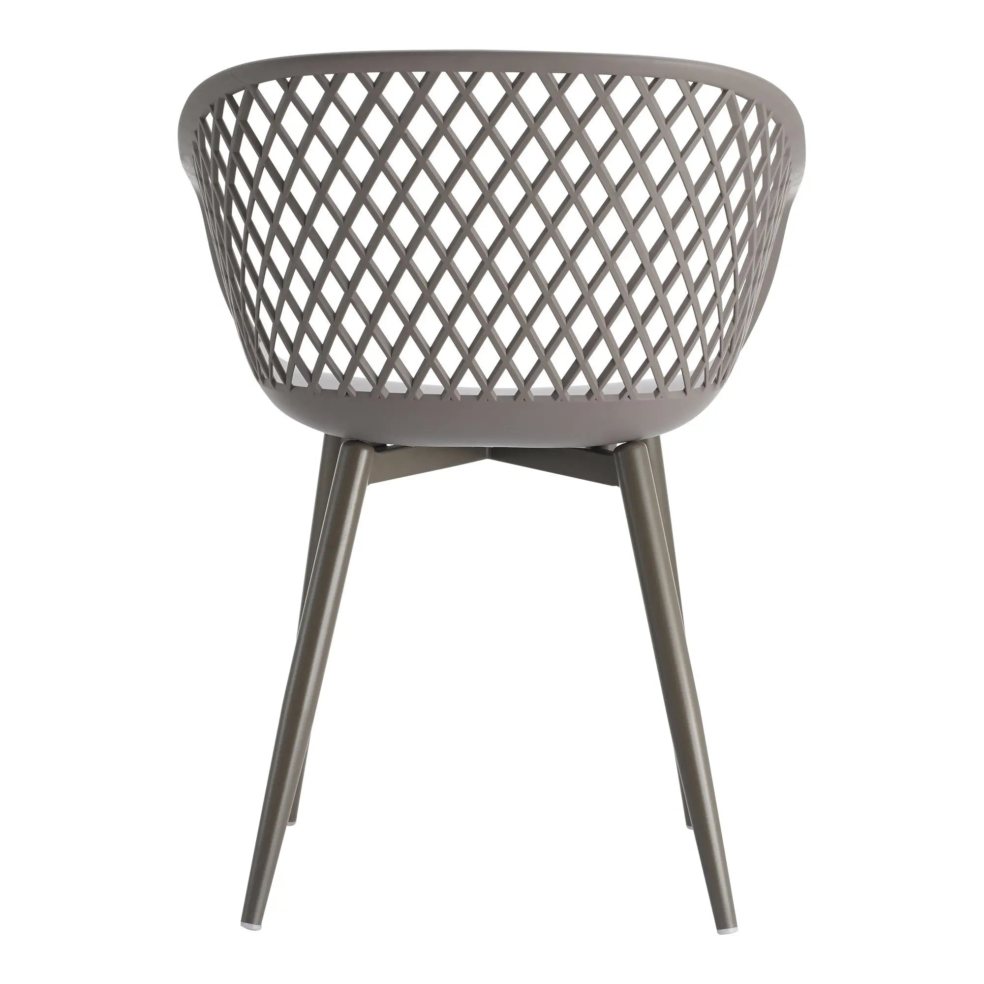 Set of Two Gray Heavy Duty Plastic Outdoor Stacking Dining Chairs Homeroots Outdoor