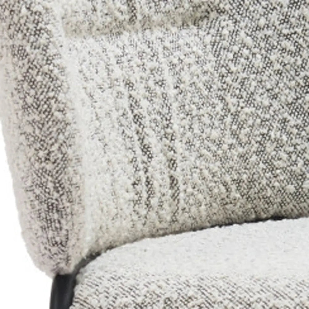 Set of Two Gray and Black Upholstery Dining Side Chairs Homeroots Kitchen & Dining