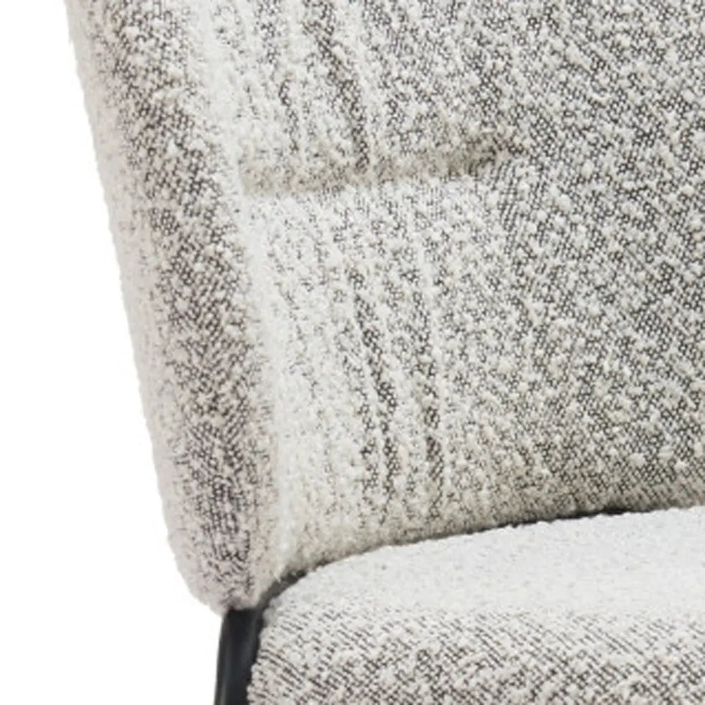 Set of Two Gray and Black Upholstery Dining Side Chairs Homeroots Kitchen & Dining