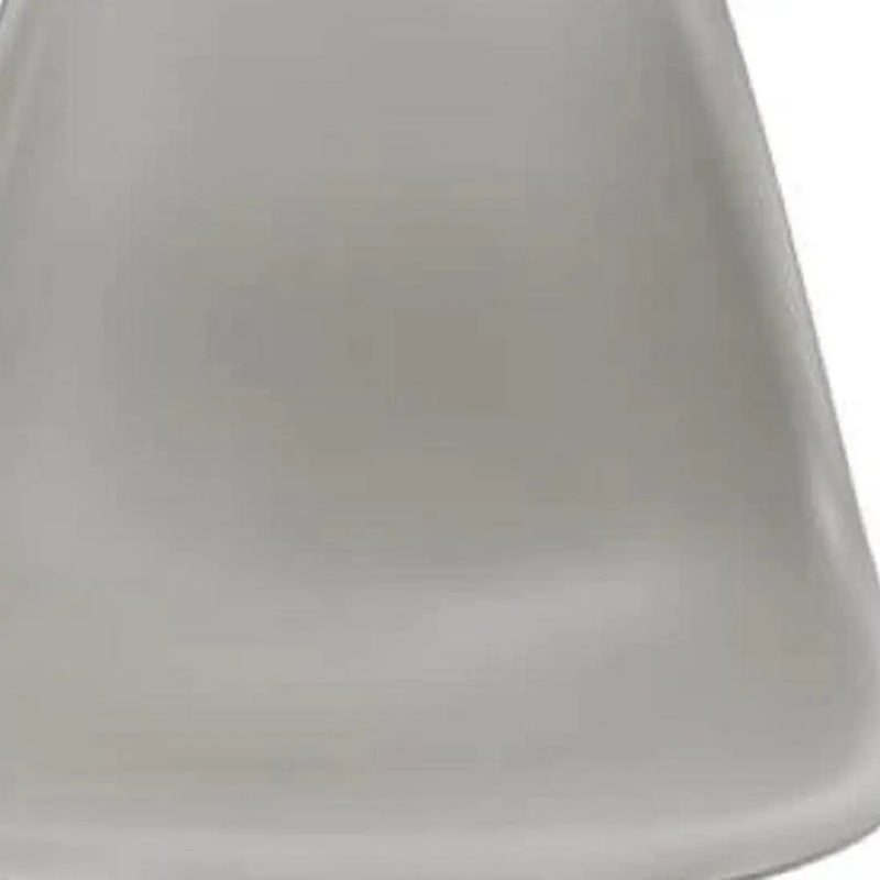 Set of Two Gray and Brown Wood and Heavy Duty Plastic Dining Side Chairs Homeroots Kitchen & Dining
