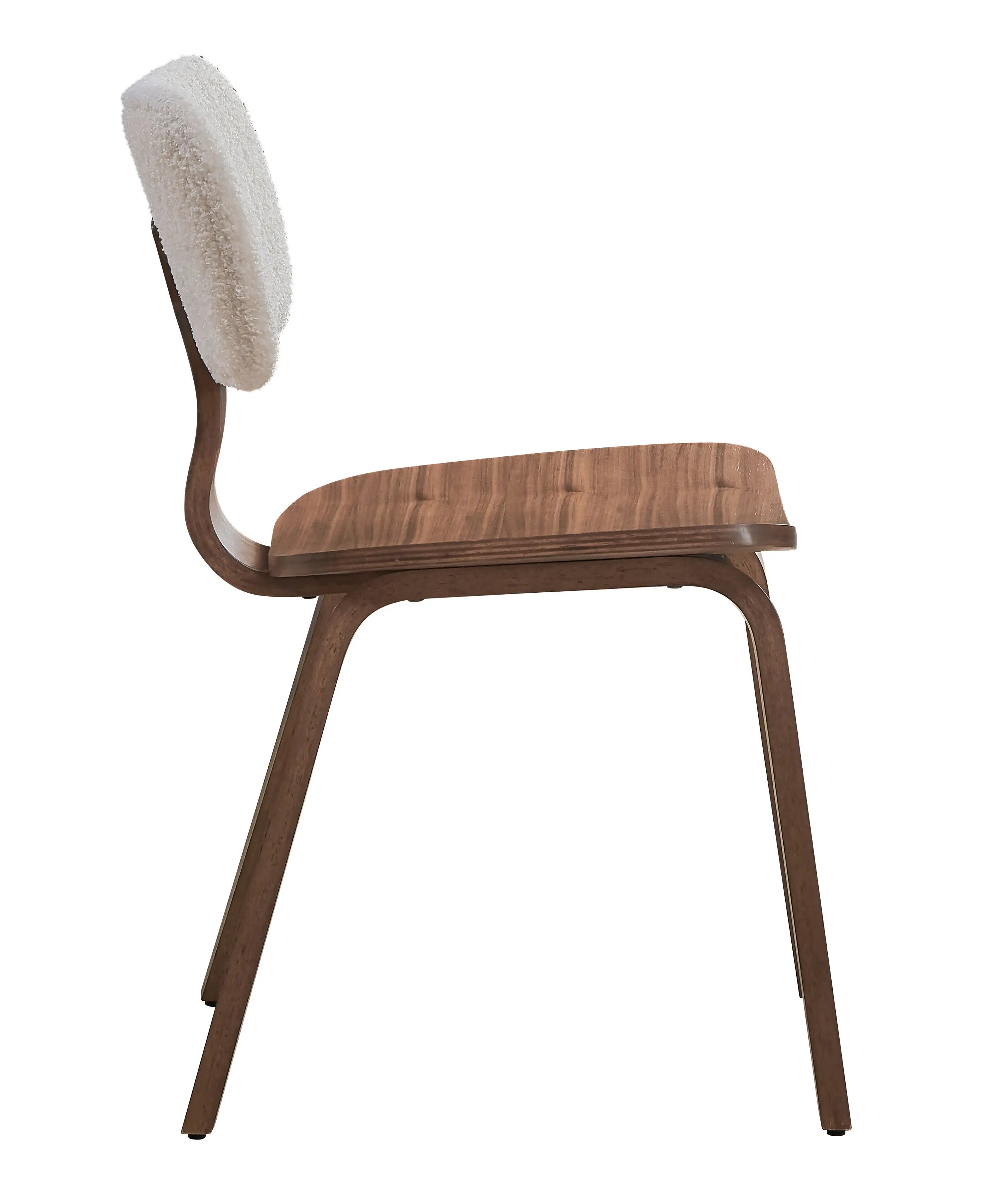 Set of Two Green and Brown Fabric Open Back Dining Side Chairs Homeroots Kitchen & Dining