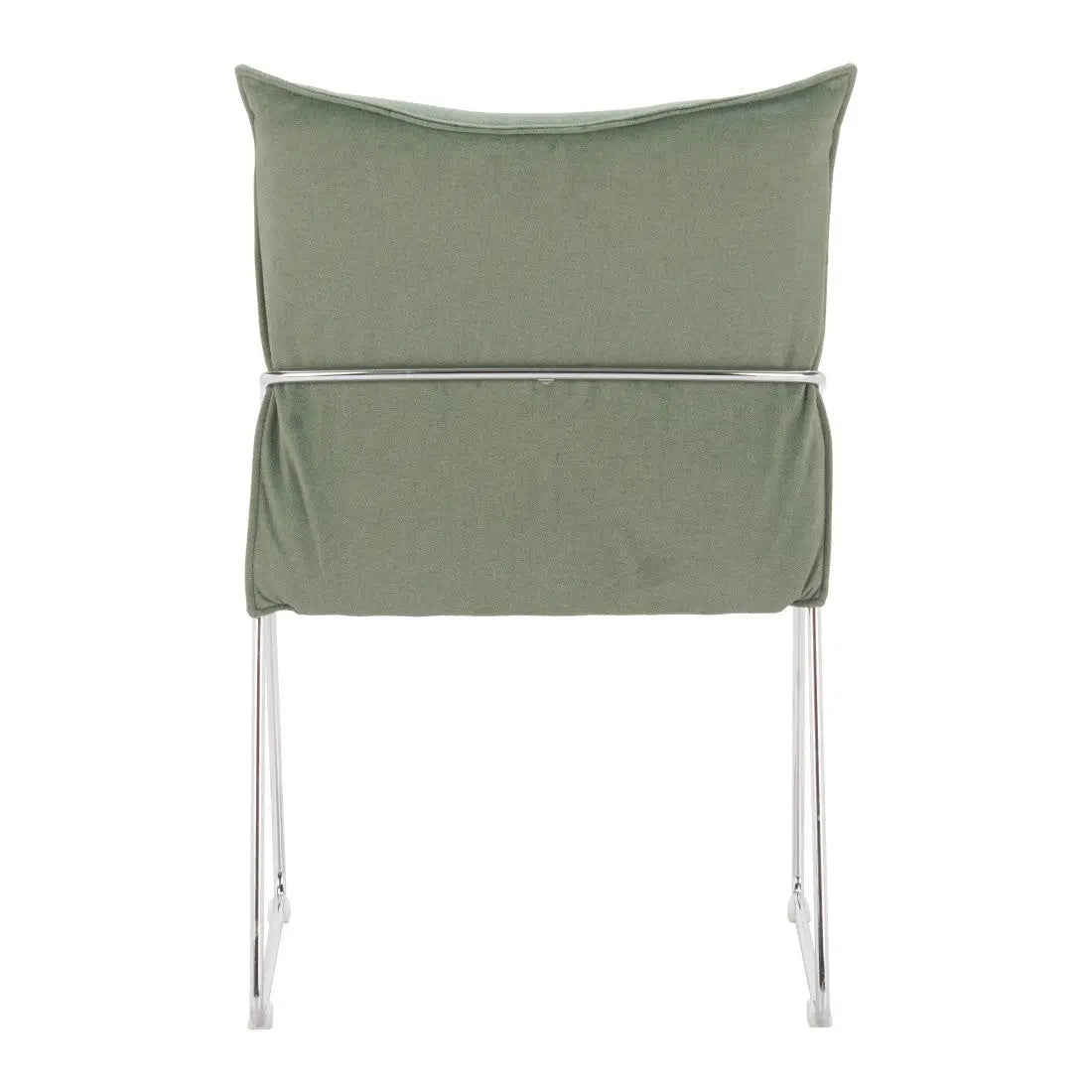 Set of Two Green and Silver Upholstered Dining Arm Chairs Homeroots Kitchen & Dining