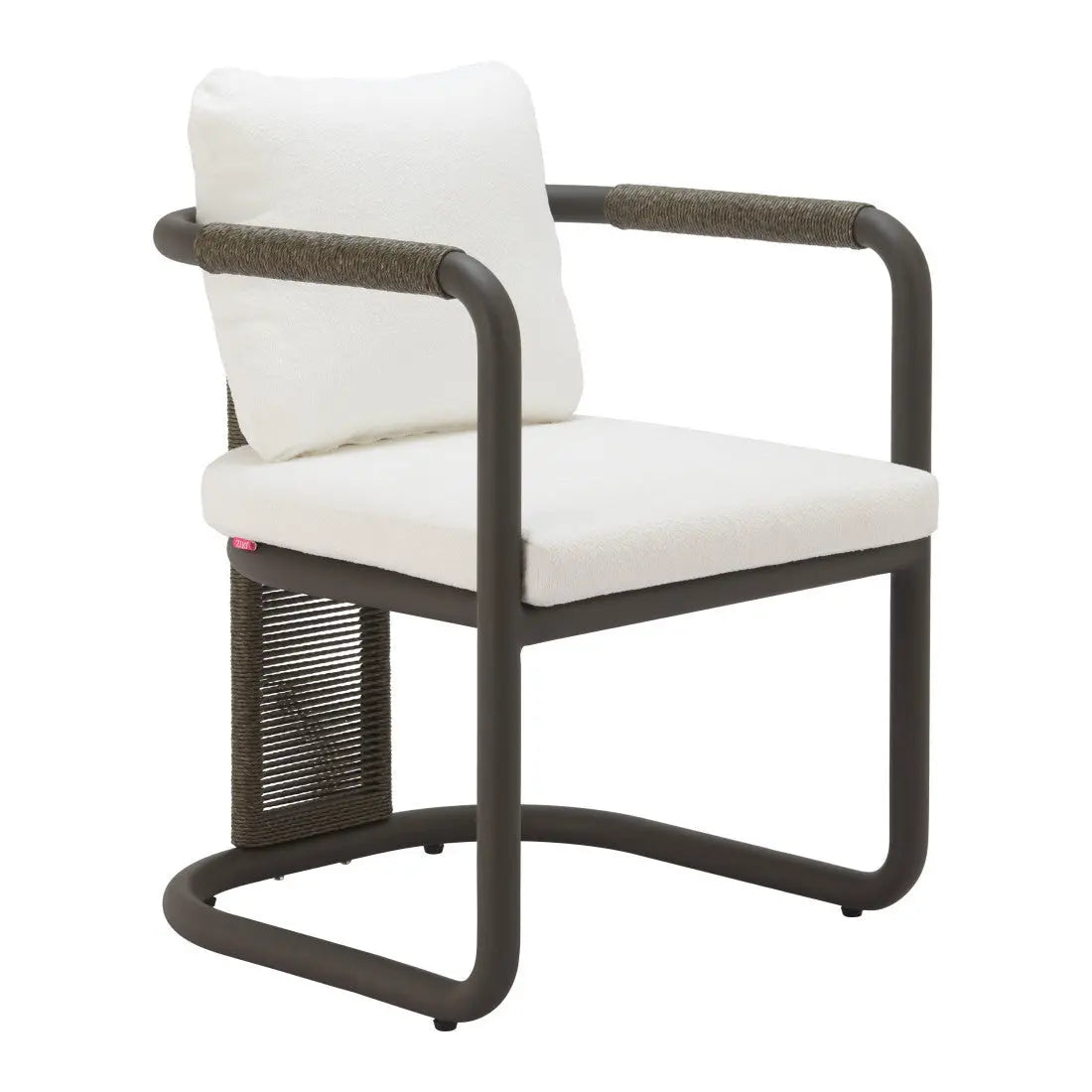 Set of Two Ivory and Black Slipcovered Upholstery Dining Arm Chairs Homeroots Kitchen & Dining
