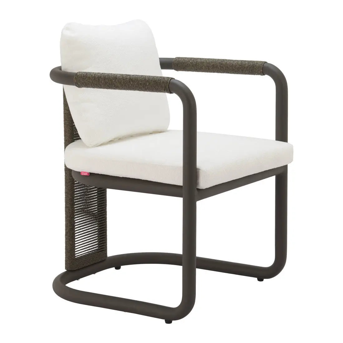 Set of Two Ivory and Black Slipcovered Upholstery Dining Arm Chairs Homeroots Kitchen & Dining