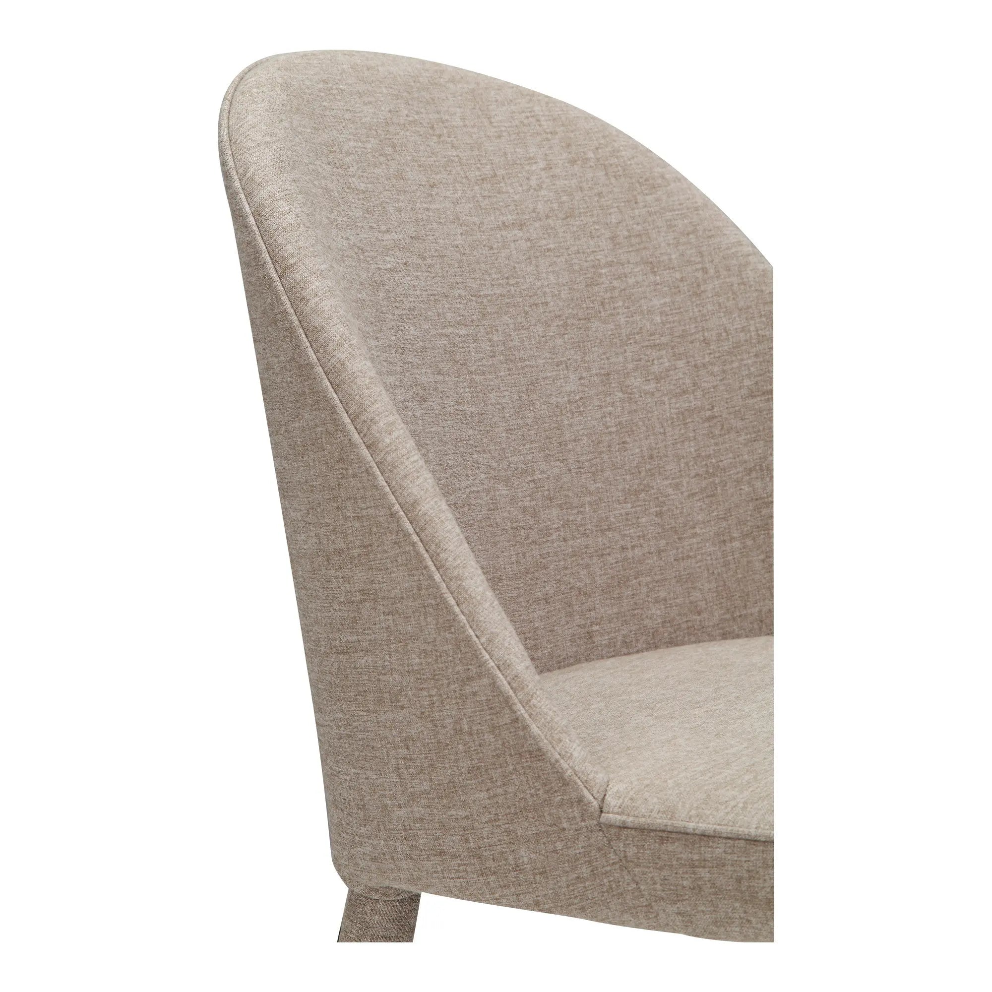 Set of Two Light Gray Fabric Dining Side Chairs Homeroots Kitchen & Dining