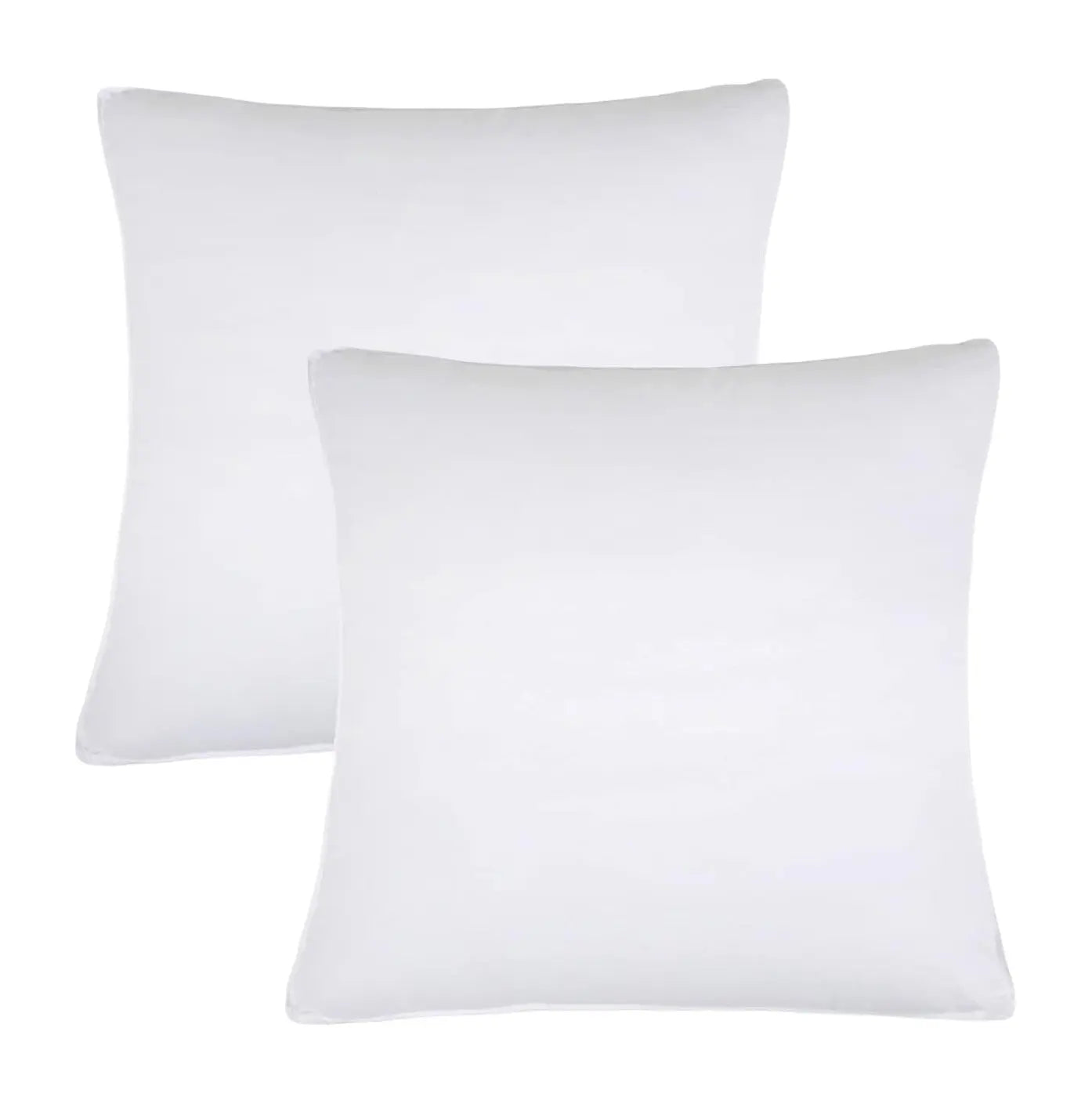 Set of Two Microfiber Down Alternative Medium Hypoallergenic European Size Bed Pillows Homeroots Bed & Bath