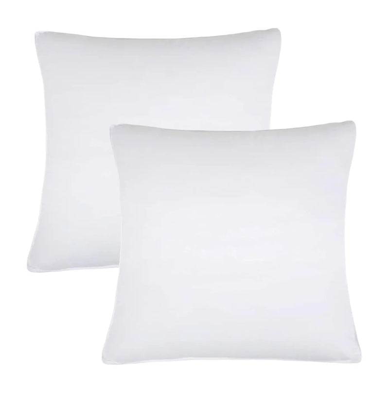Set of Two Microfiber Down Alternative Medium Hypoallergenic European Size Bed Pillows Homeroots Bed & Bath