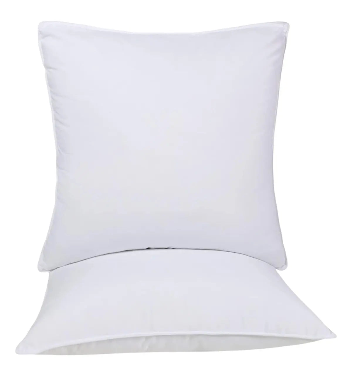 Set of Two Microfiber Down Alternative Medium Hypoallergenic European Size Bed Pillows Homeroots Bed & Bath