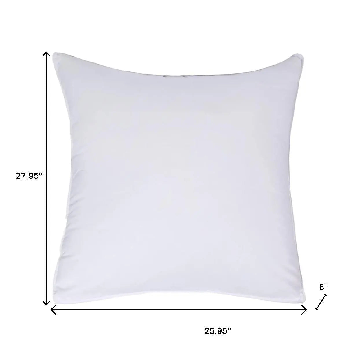 Set of Two Microfiber Down Alternative Medium Hypoallergenic European Size Bed Pillows Homeroots Bed & Bath