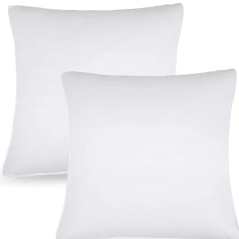 Set of Two Microfiber Down Alternative Medium Hypoallergenic European Size Bed Pillows Homeroots Bed & Bath