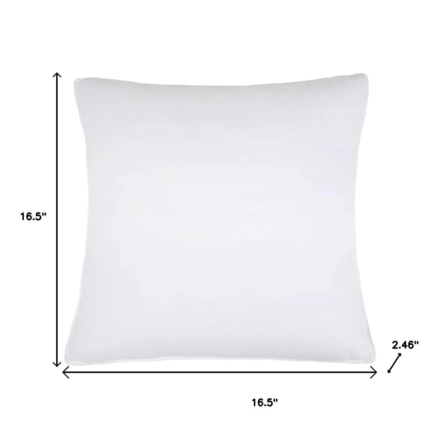 Set of Two Microfiber Down Alternative Medium Hypoallergenic European Size Bed Pillows Homeroots Bed & Bath