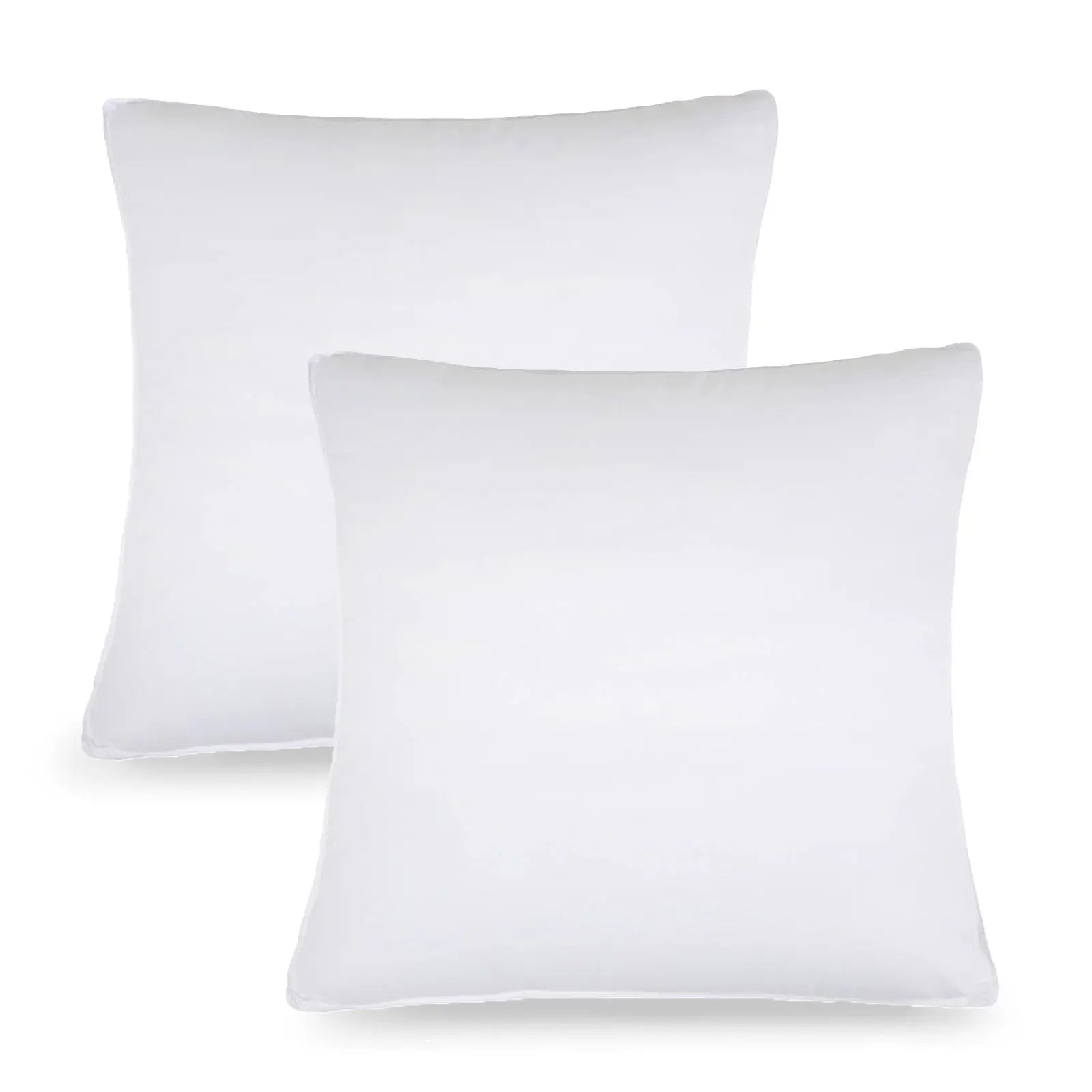 Set of Two Microfiber Down Alternative Medium Hypoallergenic European Size Bed Pillows Homeroots Bed & Bath