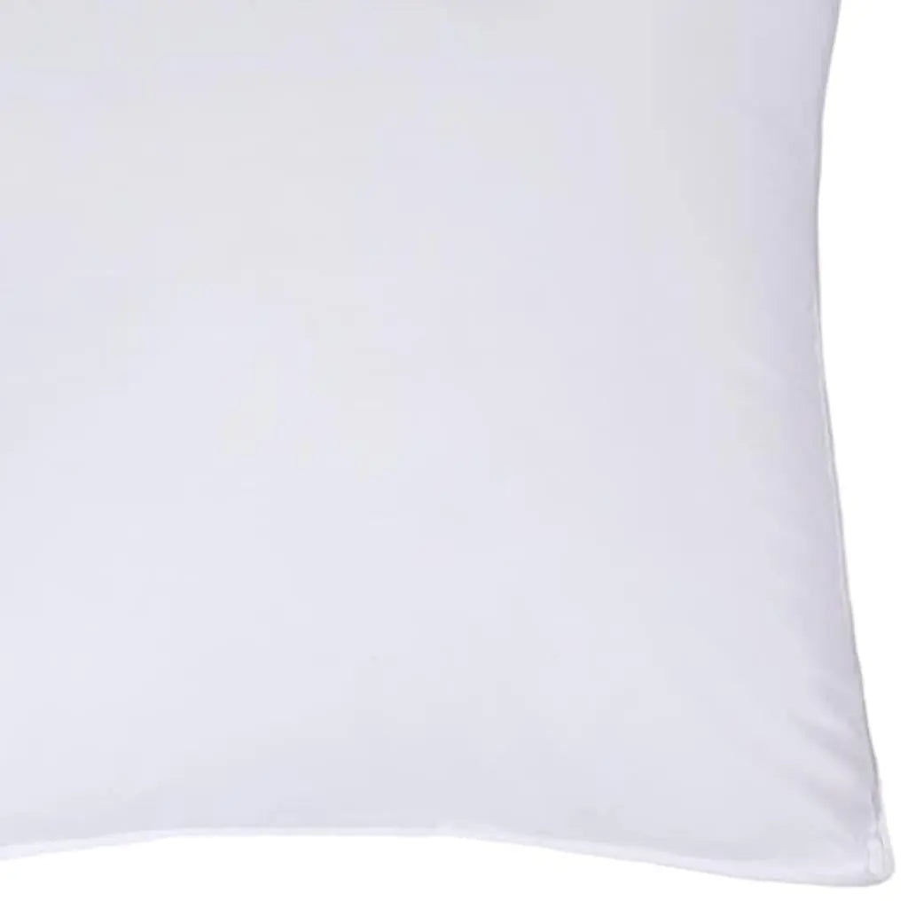 Set of Two Microfiber Down Alternative Medium Hypoallergenic European Size Bed Pillows Homeroots Bed & Bath