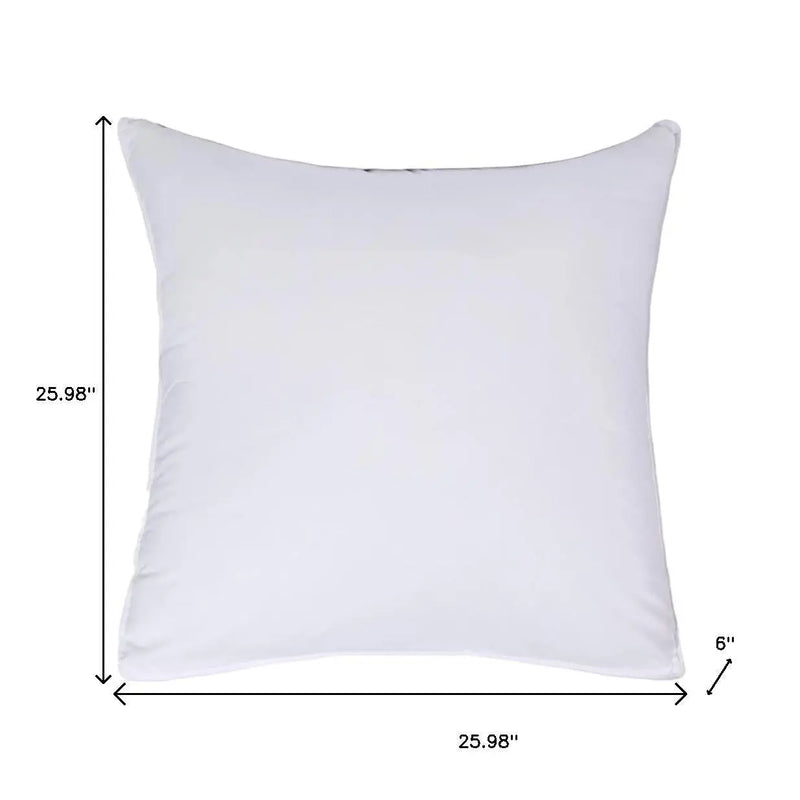 Set of Two Microfiber Down Alternative Medium Hypoallergenic European Size Bed Pillows Homeroots Bed & Bath