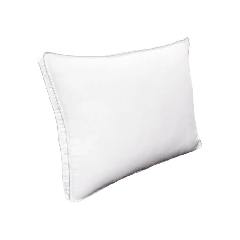 Set of Two Microfiber Down Alternative Medium Hypoallergenic Queen Size Bed Pillows Homeroots Bed & Bath
