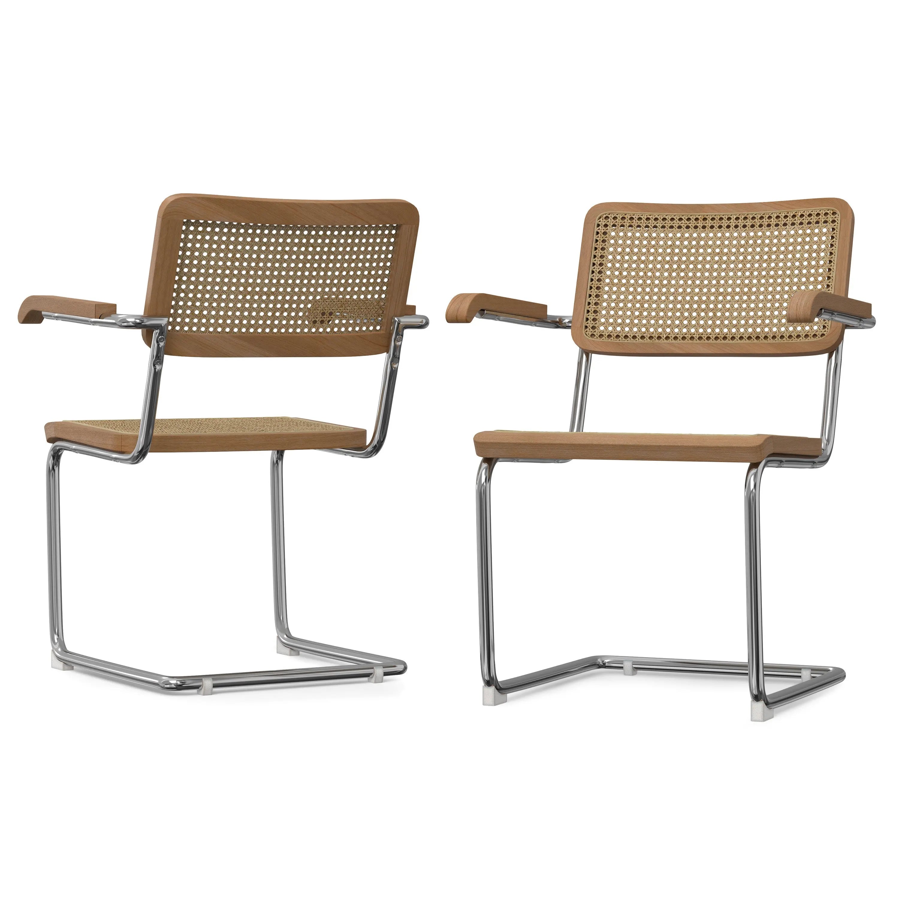 Set of Two Natural and Gray Solid Wood Dining Parsons Chairs Homeroots Kitchen & Dining