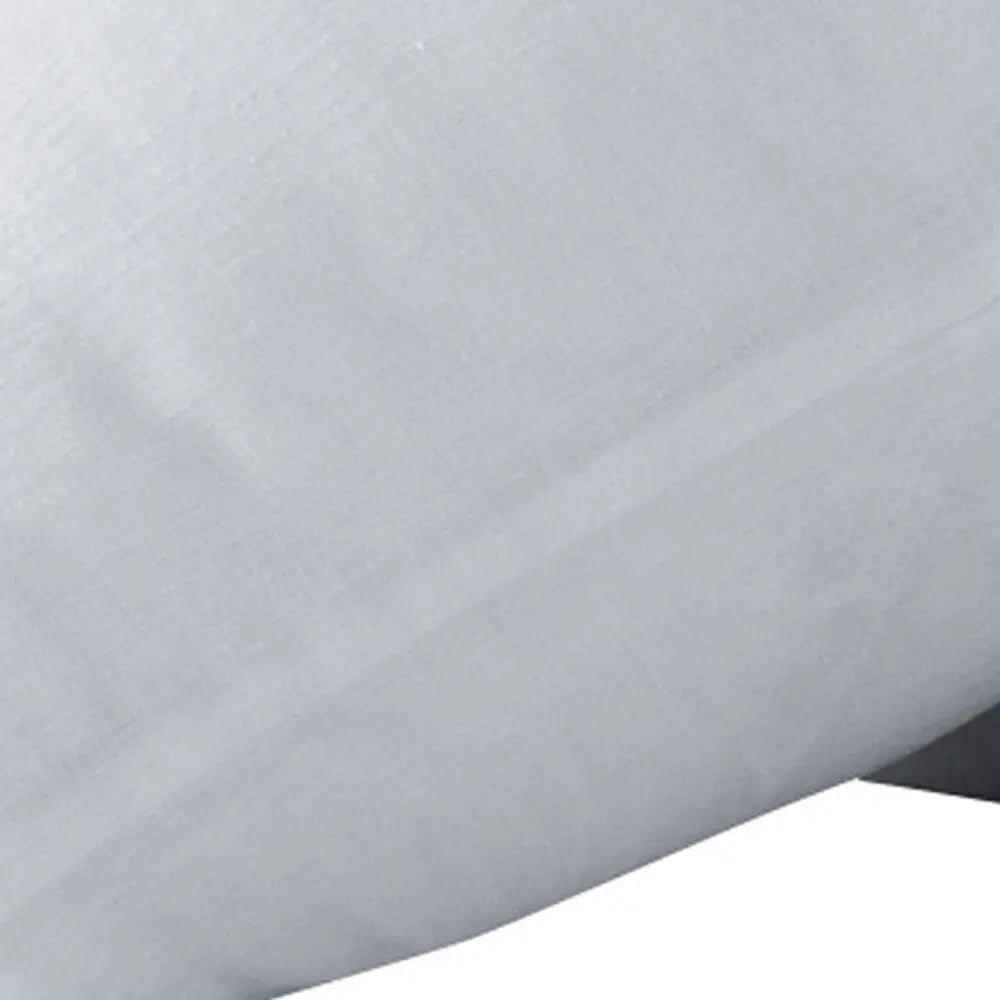 Set of Two White Linen Standard Pillowcases Homeroots Bed & Bath
