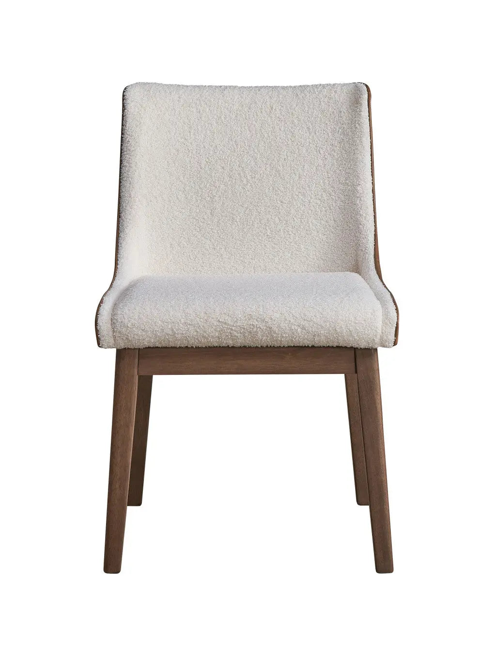 Set of Two White and Brown Velvet Dining Side Chairs Homeroots Kitchen & Dining