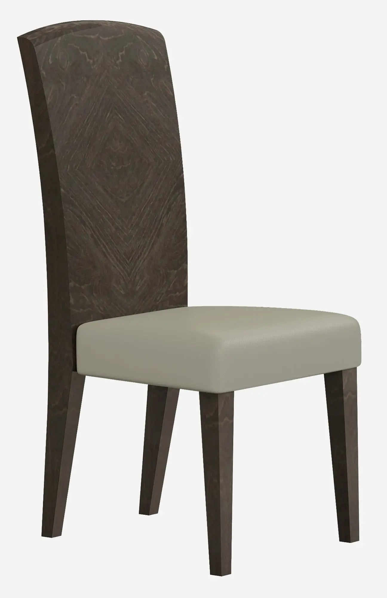 Seven Piece Gray Solid Wood Dining Set with Six Chairs Homeroots Kitchen & Dining
