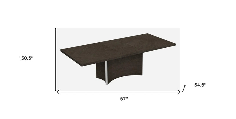 Seven Piece Gray Solid Wood Dining Set with Six Chairs Homeroots Kitchen & Dining