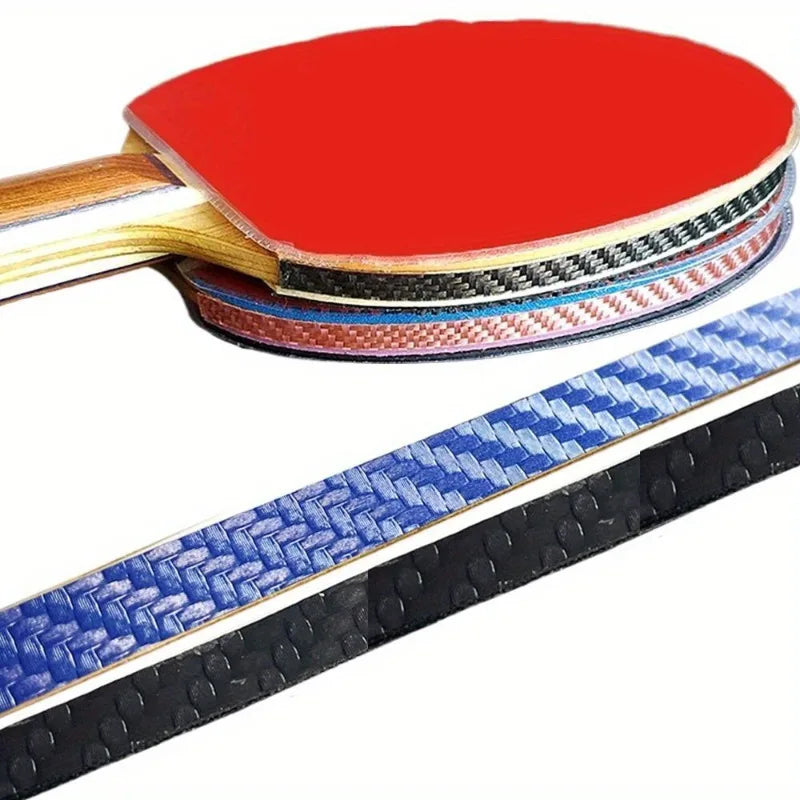 Self-adhesive Table Tennis Racket Edge Tape  Carbon Fiber Ping Pong Bat Protective Side Tape - Black