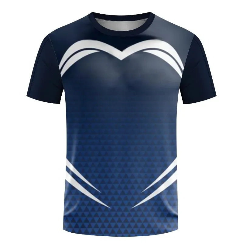 Fashion Table Tennis Sport T Shirts Summer Casual Short Sleeve Men Women 3D Printed T-shirts Loose Quick Dry Breathable…
