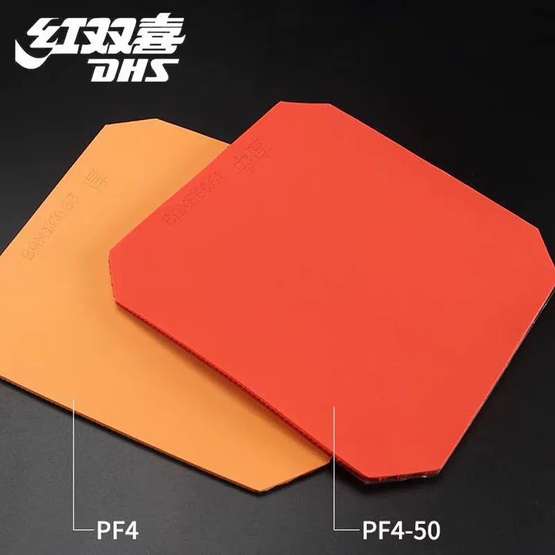 Original DHS PF4-50 Table Tennis Rubber (Hurricane 3-50 No.50 High Elastic Red Sponge) DHS PF4 -50 Ping Pong Sponge -…