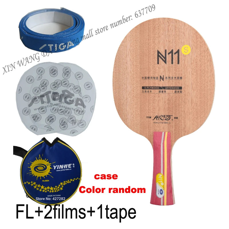 Original Yinhe Pure Wood N-11S N10S Professional Table Tennis Blade for Beginner Table Tennis Rackets Fast Attack with Loop…