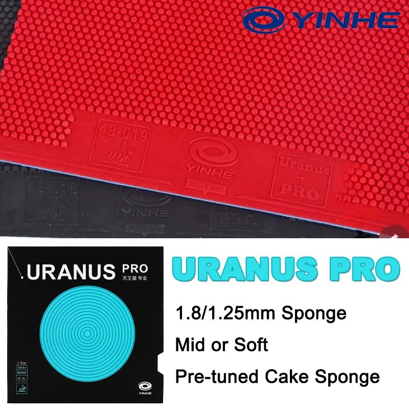 YINHE URANUS PRO Table Tennis Rubber Short Pips Offensive Pips-Out Ping Pong Rubber with 1.8/1.25mm Sponge Mid or Soft…