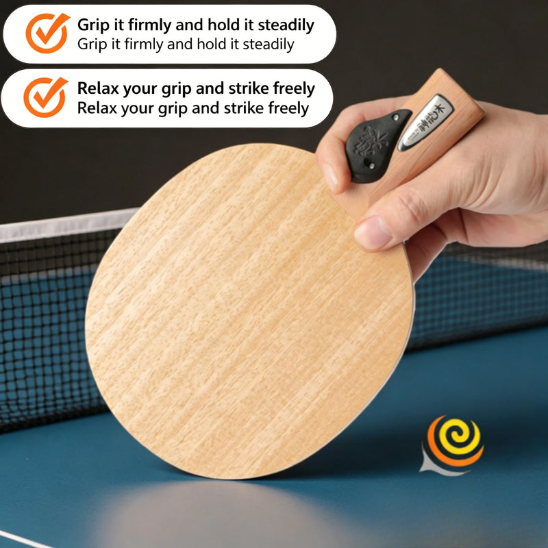 Penhold Table Tennis Handle Finger Buckle Reverse Backhand Auxiliary Power Grip Handle Enhancer Ping Pong Score Boost…