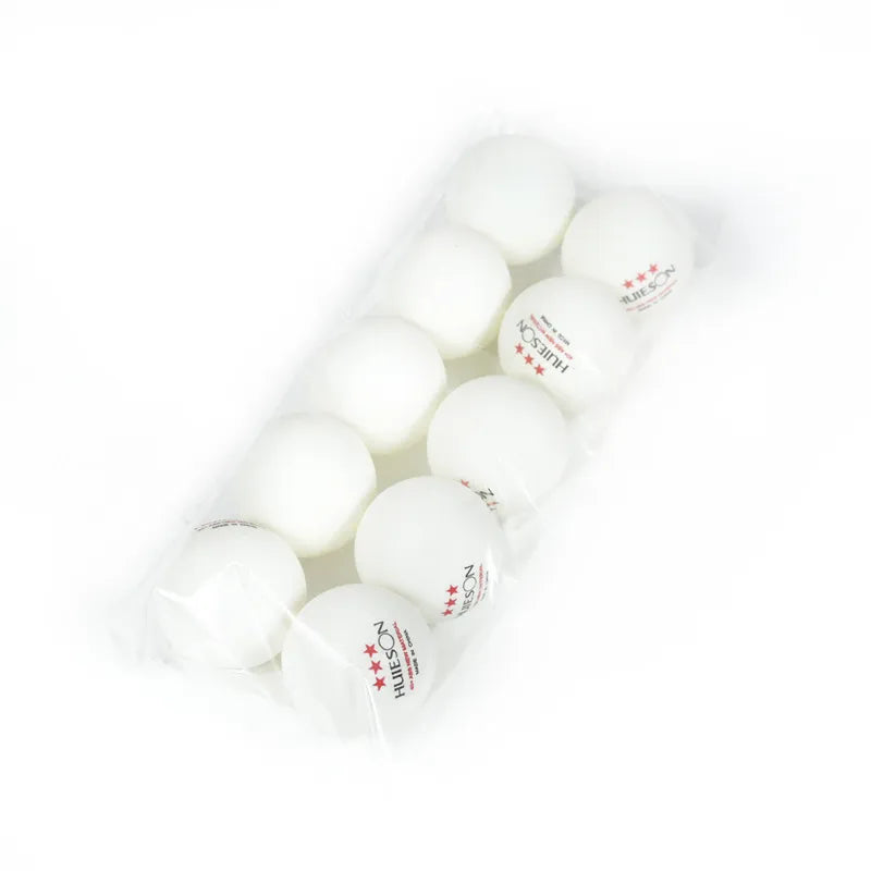Huieson New ABS Plastic Table Tennis Balls 3 Star 2.8g 40+mm Ping Pong Balls for Match Training Balls White 10pcs