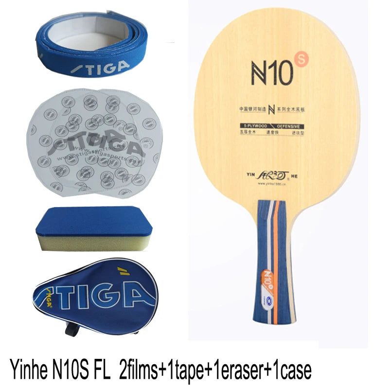 Original Yinhe Pure Wood N-11S N10S Professional Table Tennis Blade for Beginner Table Tennis Rackets Fast Attack with Loop…