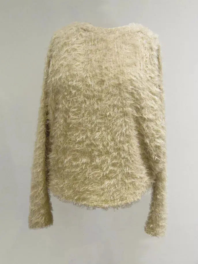 Shaggy Boxy Pullover Tru Luv