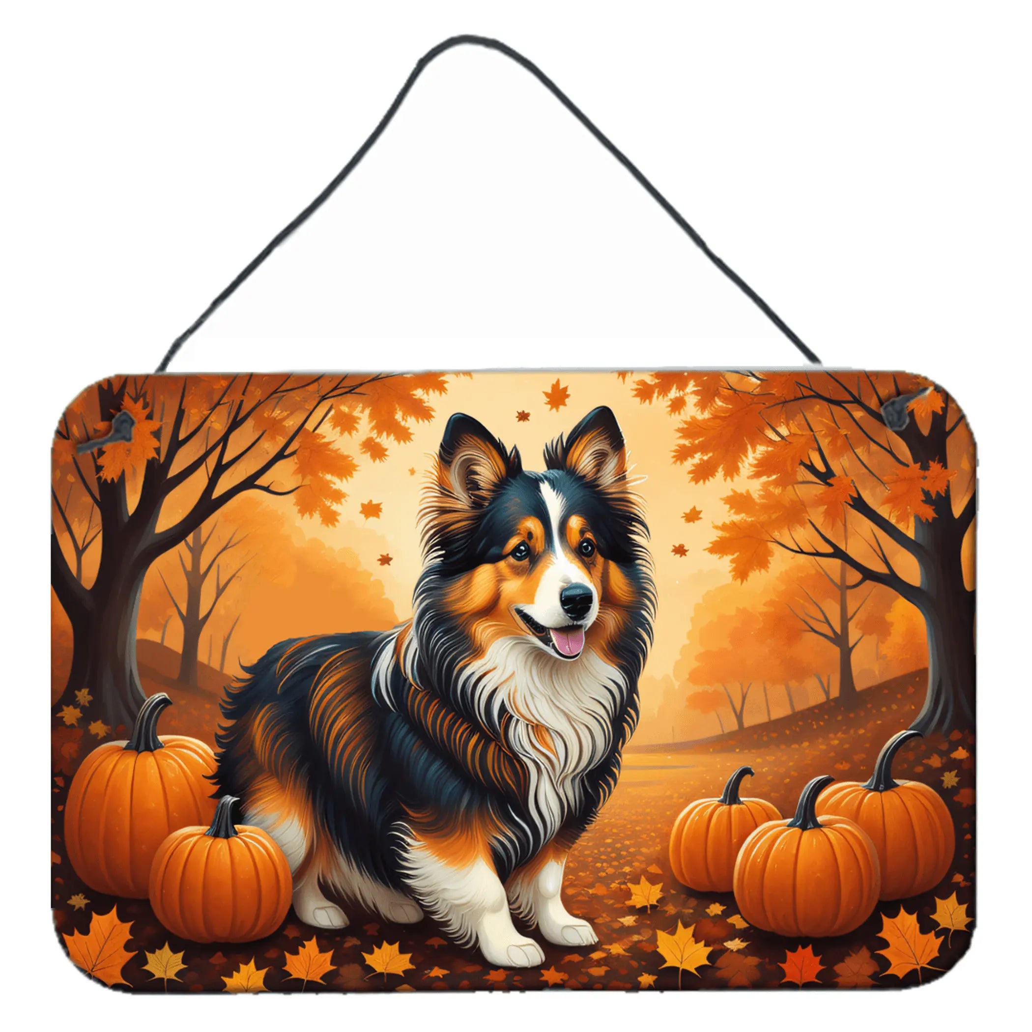 Sheltie Fall Wall or Door Hanging Prints Caroline's Treasures