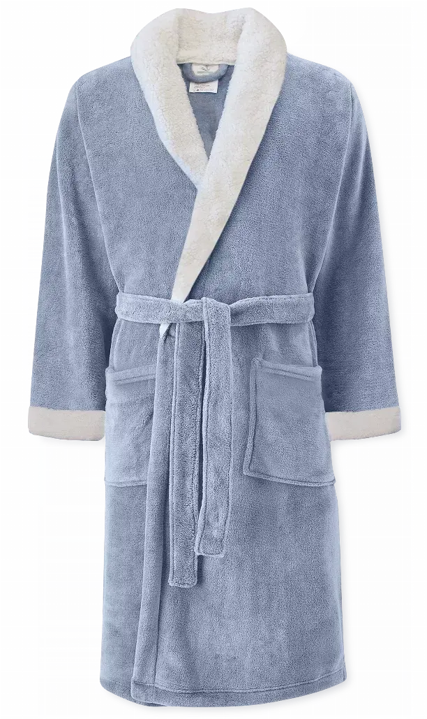 Sherpa Lined Bathrobe - Adult Unisex, One Size Fits Most Archstone Pets