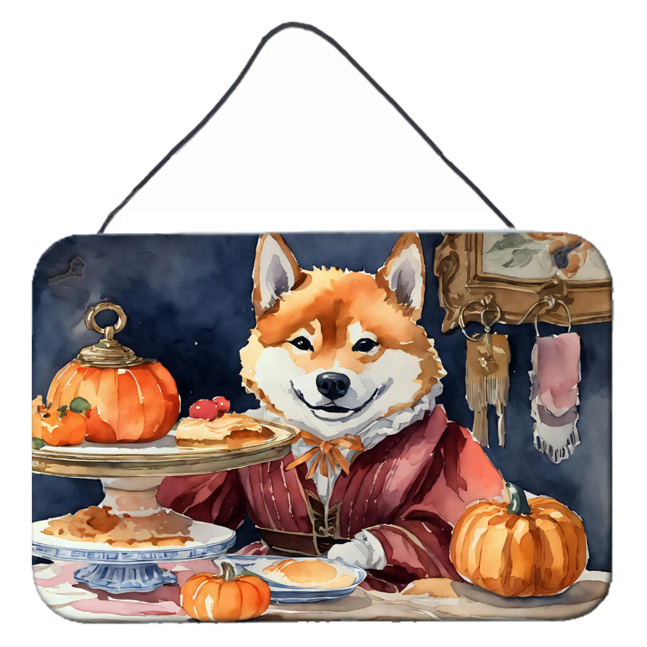 Shiba Inu Fall Kitchen Pumpkins Wall or Door Hanging Prints Caroline's Treasures