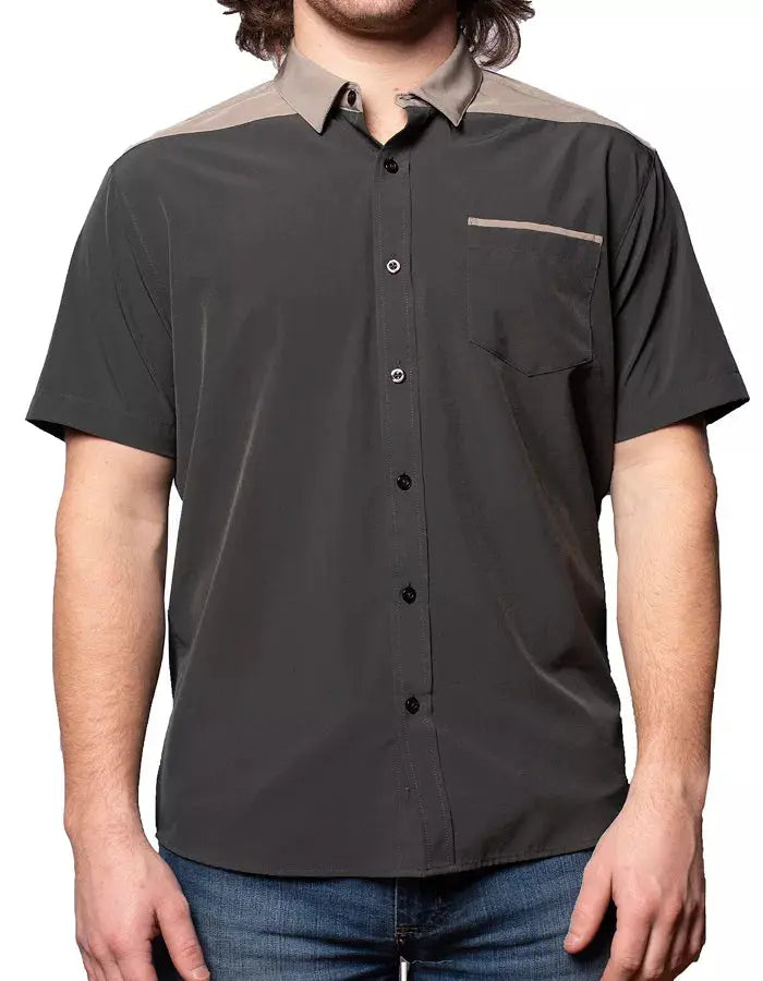 Short Sleeve "Point" Button-Up Spearpoint Apparel