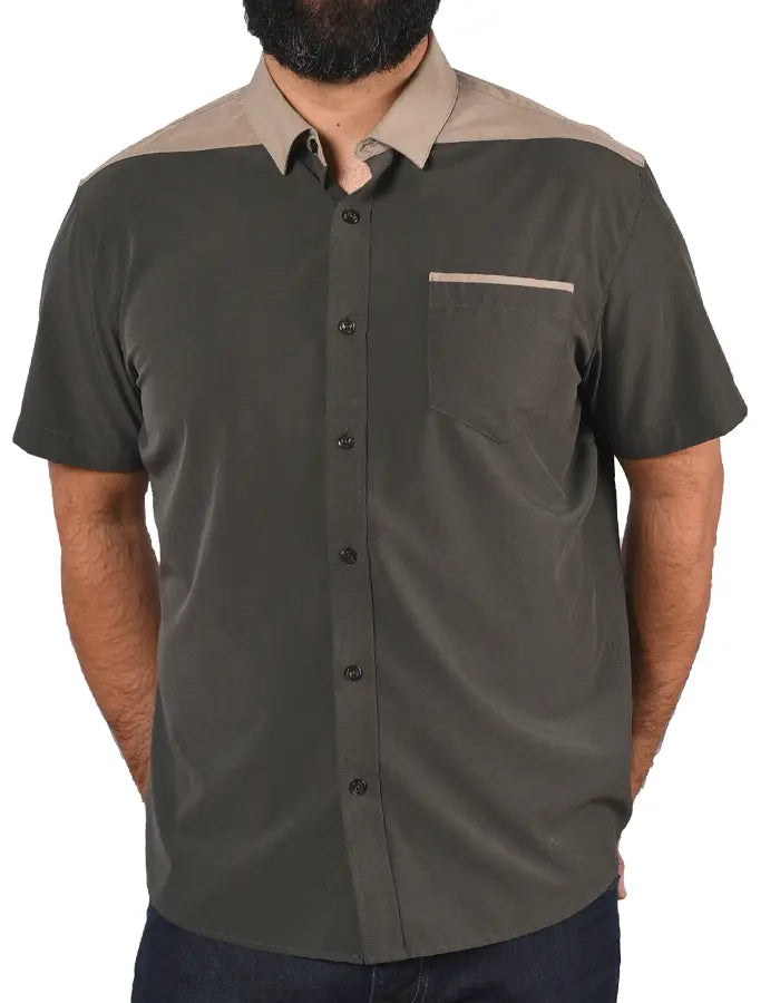 Short Sleeve "Point" Button-Up Spearpoint Apparel
